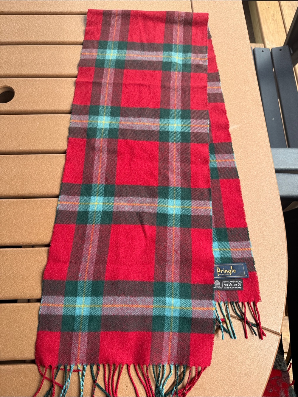 Pringle of Scotland Plaid Winter Scarf